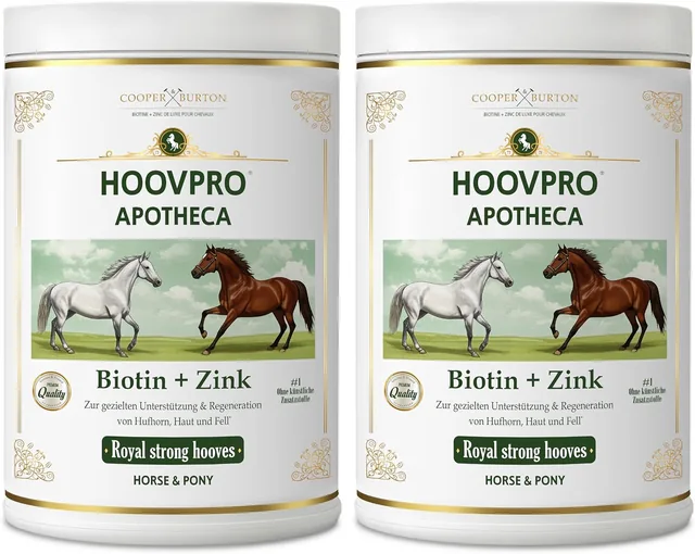 Hoovpro Biotin + Zink, 2 × 750 g